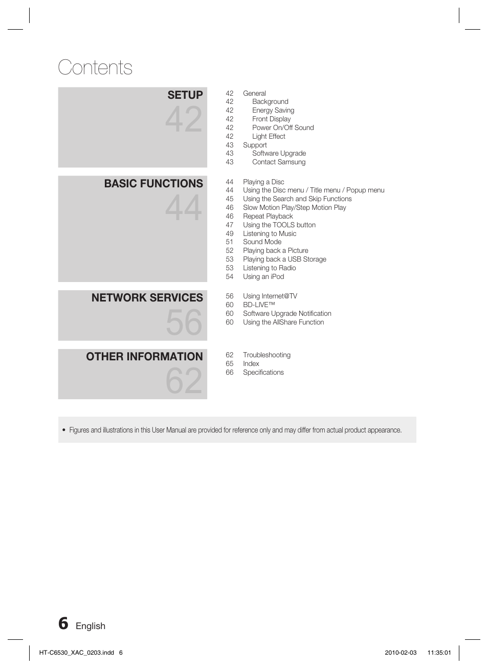Samsung HT-C6530 User Manual | Page 6 / 69