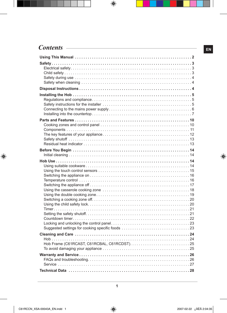 Samsung C61RCBAL User Manual | Page 3 / 34