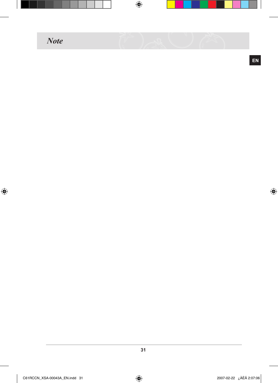 Samsung C61RCBAL User Manual | Page 33 / 34