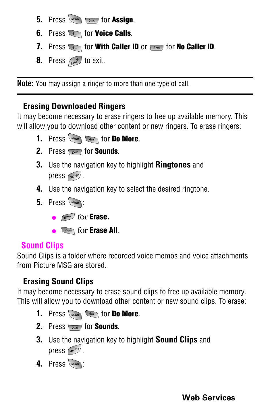 Sound clips | Samsung 022004 User Manual | Page 121 / 142