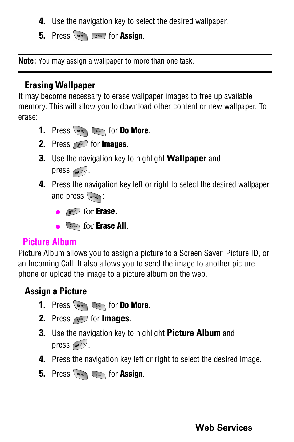 Picture album | Samsung 022004 User Manual | Page 123 / 142