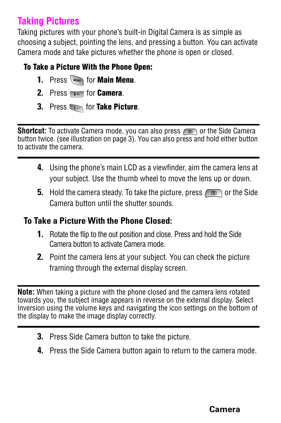 Taking pictures | Samsung 022004 User Manual | Page 91 / 142