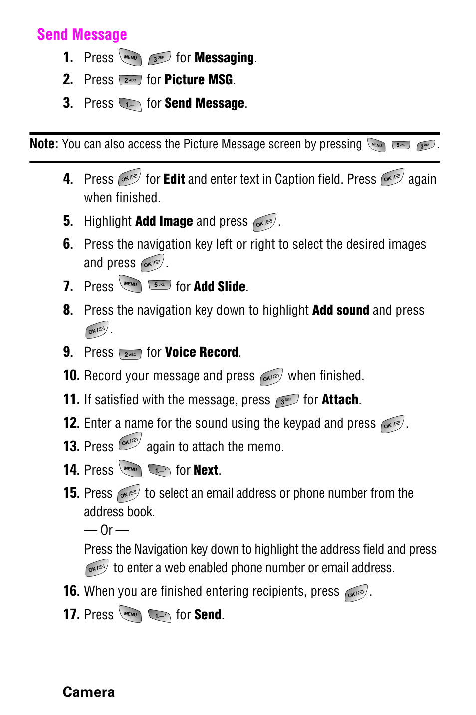 Send message | Samsung 022004 User Manual | Page 96 / 142