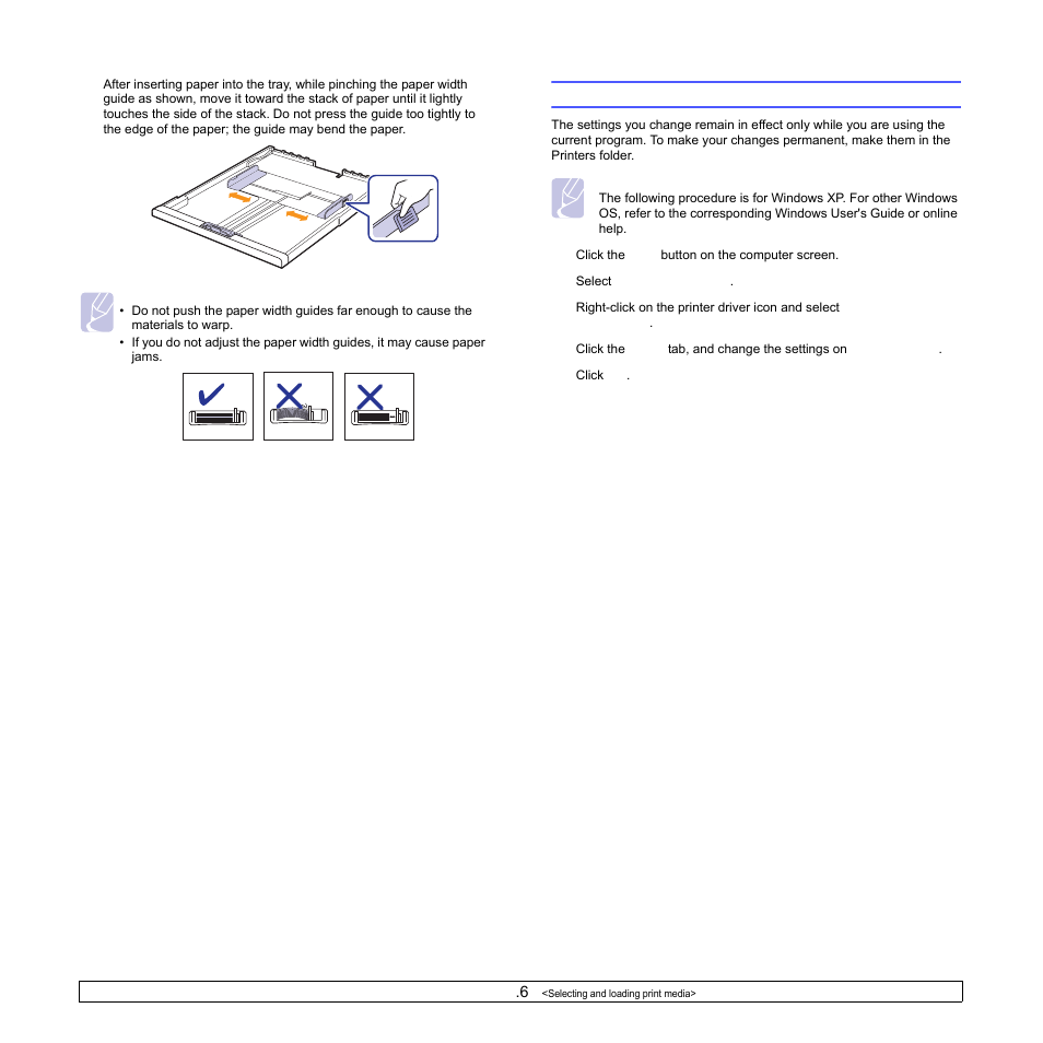 Setting the paper size and type | Samsung ML-1630W Series User Manual | Page 34 / 98