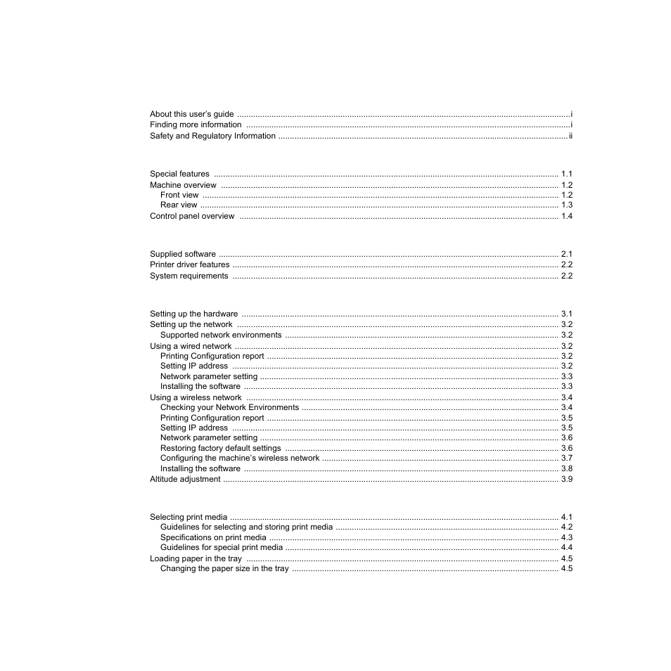 Samsung ML-1630W Series User Manual | Page 5 / 98