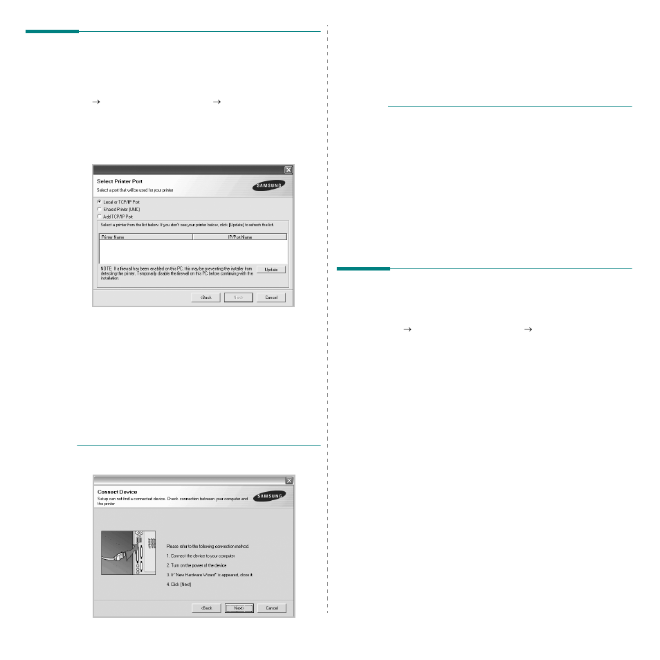 Reinstalling printer software, Removing printer software | Samsung ML-1630W Series User Manual | Page 71 / 98