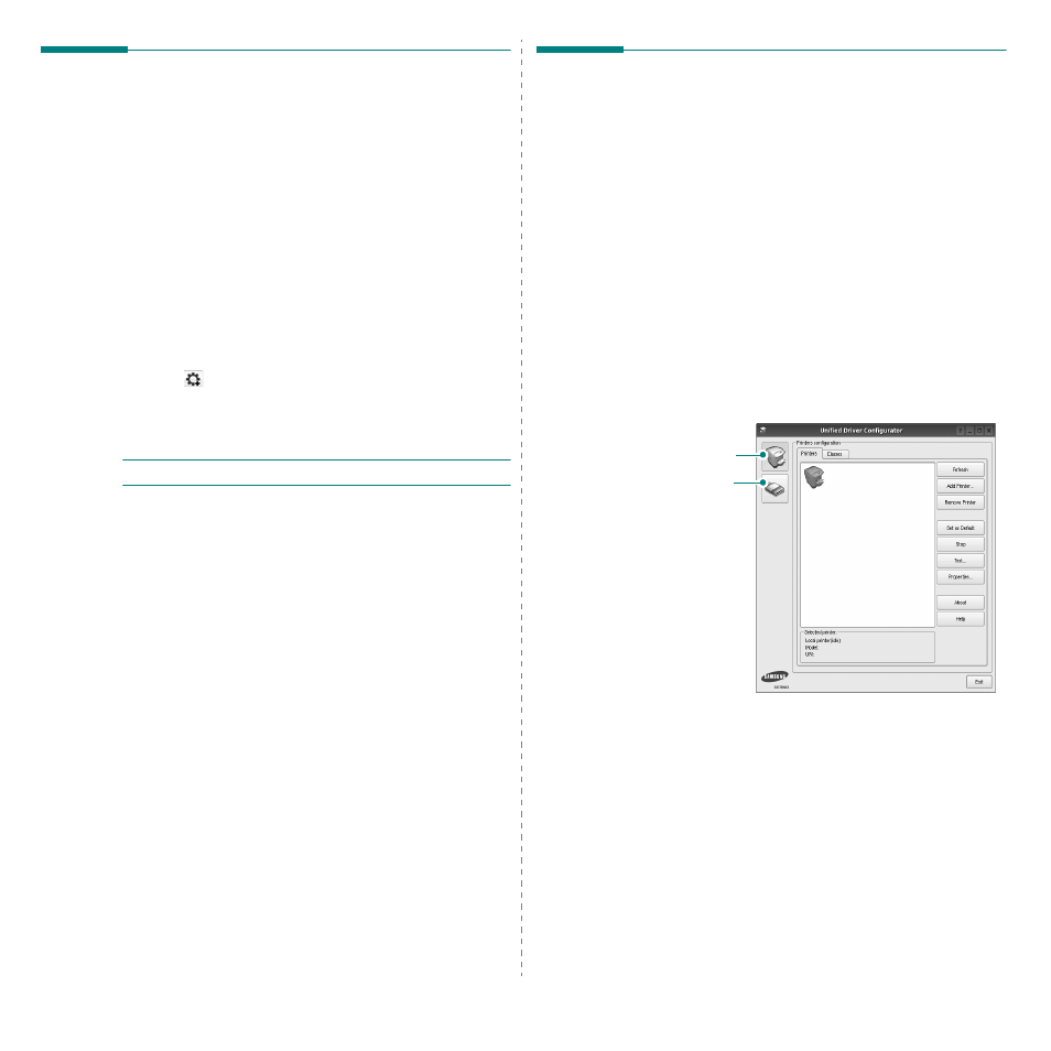 Using setip program, Starting the program, Using the unified driver configurator | Opening the unified driver configurator | Samsung ML-1630W Series User Manual | Page 87 / 98