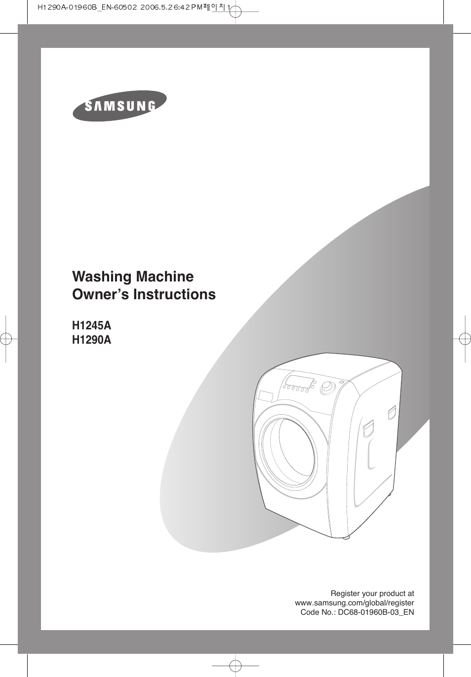 Samsung H1245A H1290A User Manual | 24 pages