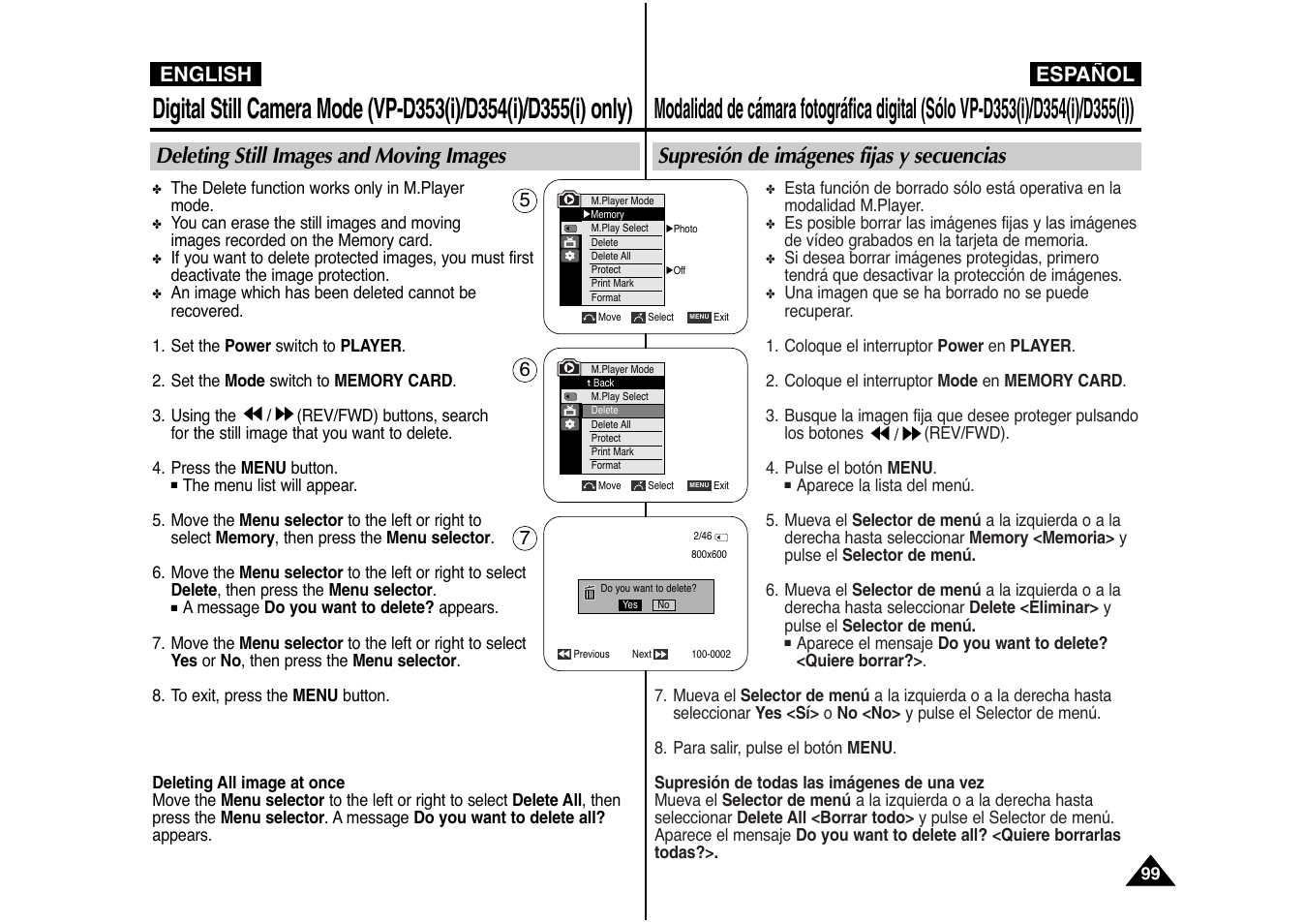Español english | Samsung AD68-00839J User Manual | Page 100 / 122