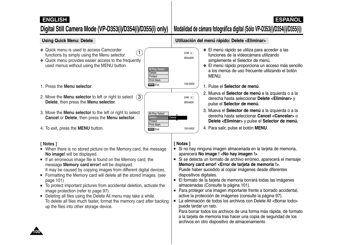 English español | Samsung AD68-00839J User Manual | Page 101 / 122