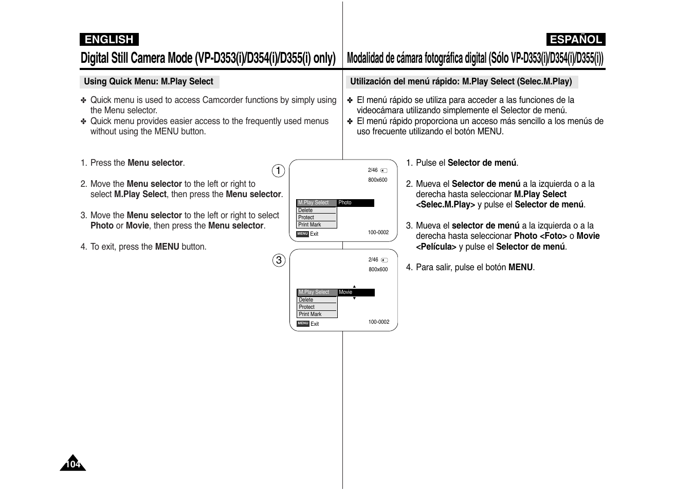 English español | Samsung AD68-00839J User Manual | Page 105 / 122