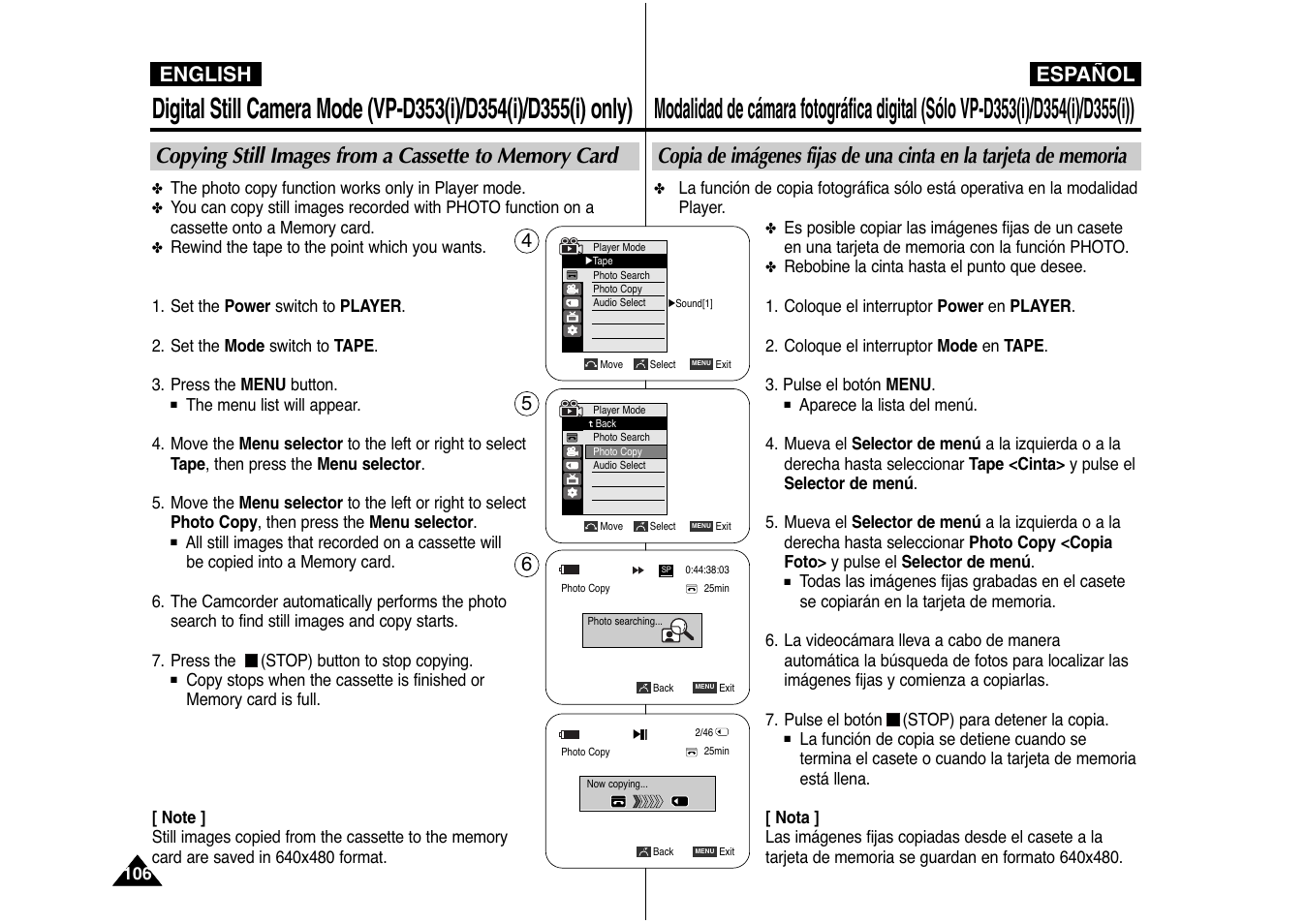 English español, English | Samsung AD68-00839J User Manual | Page 107 / 122
