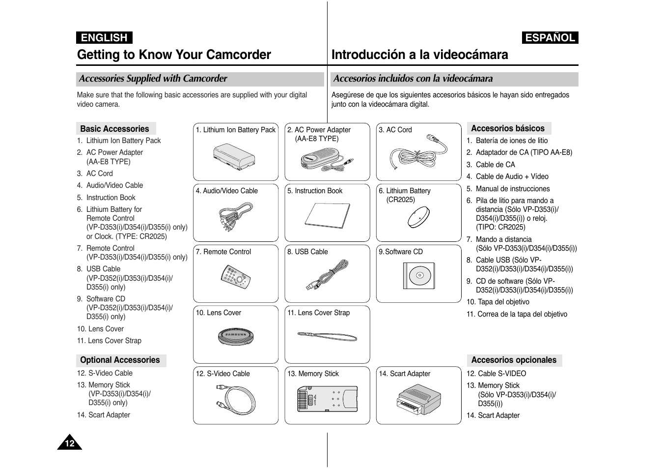 English español | Samsung AD68-00839J User Manual | Page 13 / 122