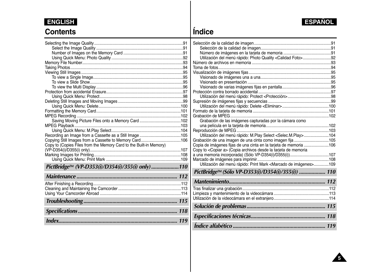 Contents índice | Samsung AD68-00839J User Manual | Page 6 / 122