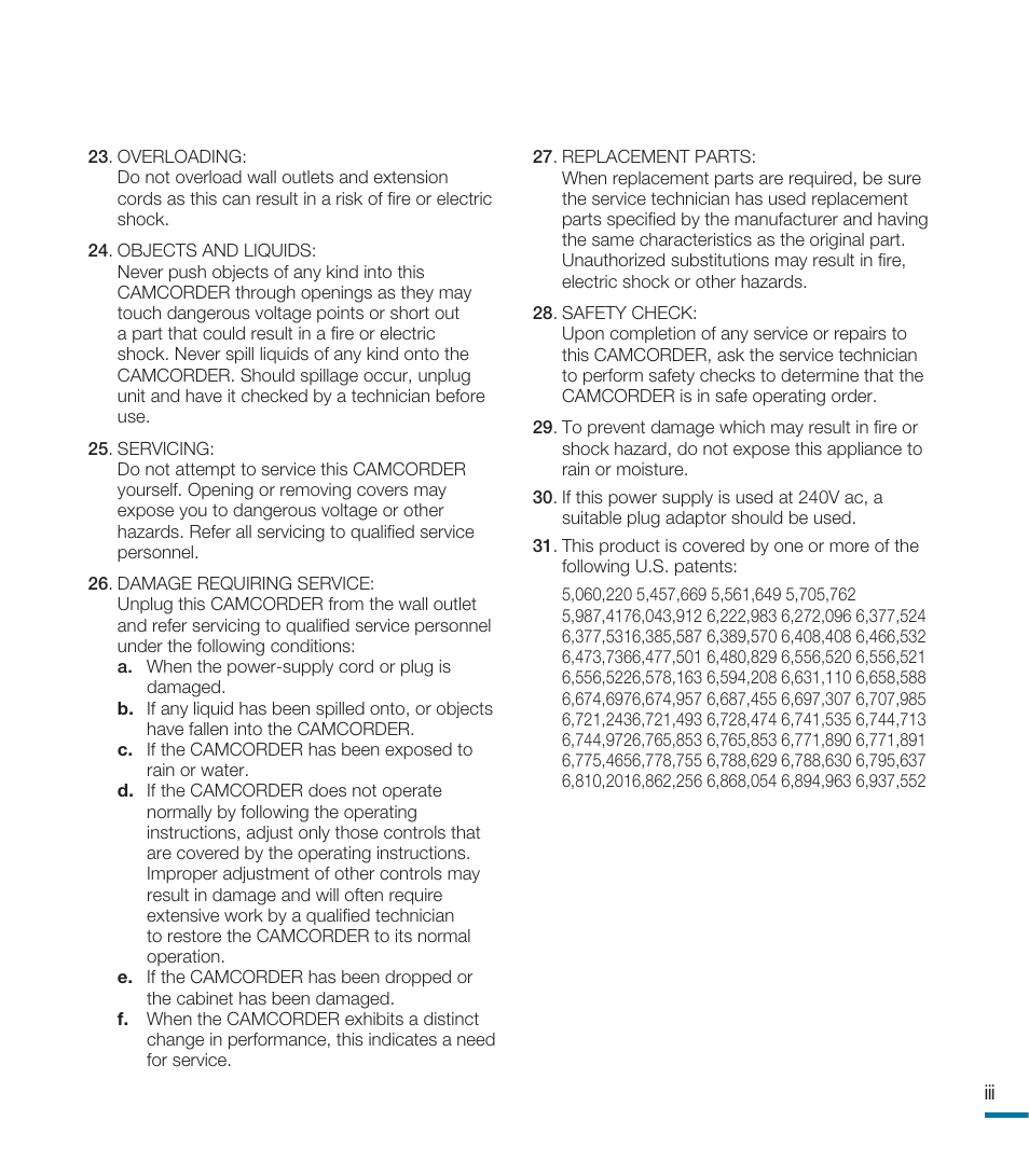 Samsung HMX-M20N User Manual | Page 7 / 147