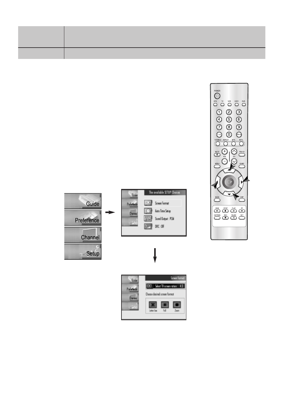 The on-screen menu system | Samsung SIR-T151 User Manual | Page 16 / 45