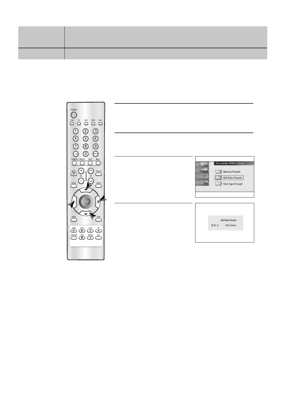 Adding and deleting channels | Samsung SIR-T151 User Manual | Page 20 / 45