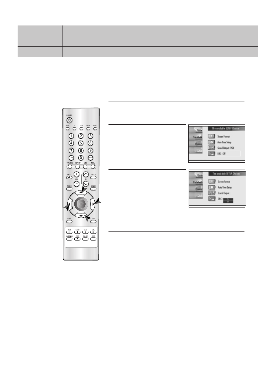 Using dynamic range compression (drc) | Samsung SIR-T151 User Manual | Page 30 / 45