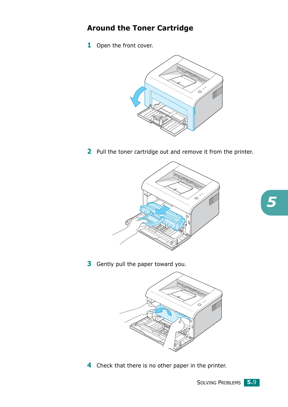 Around the toner cartridge | Samsung ML-1615 User Manual | Page 62 / 110