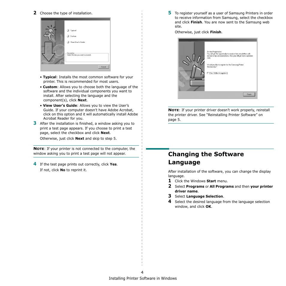 Changing the software language | Samsung ML-1615 User Manual | Page 87 / 110