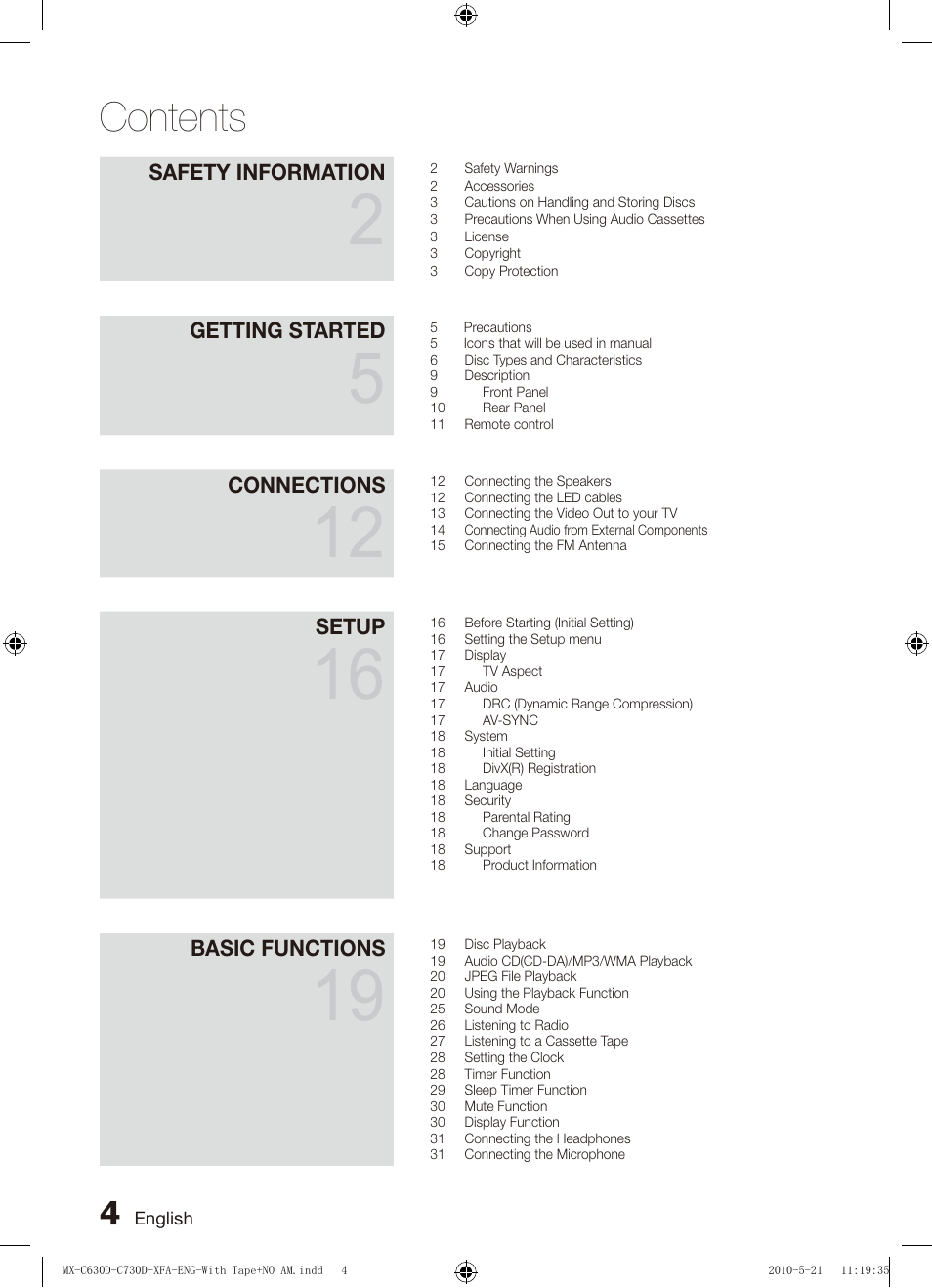 Samsung AH68-02252K-C630D-C730D-XFA User Manual | Page 4 / 38