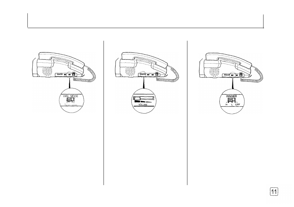 Assembling & connecting, Choosing dial mode setting speaker volume, Setting ringer volume | Samsung FX 505 User Manual | Page 13 / 52