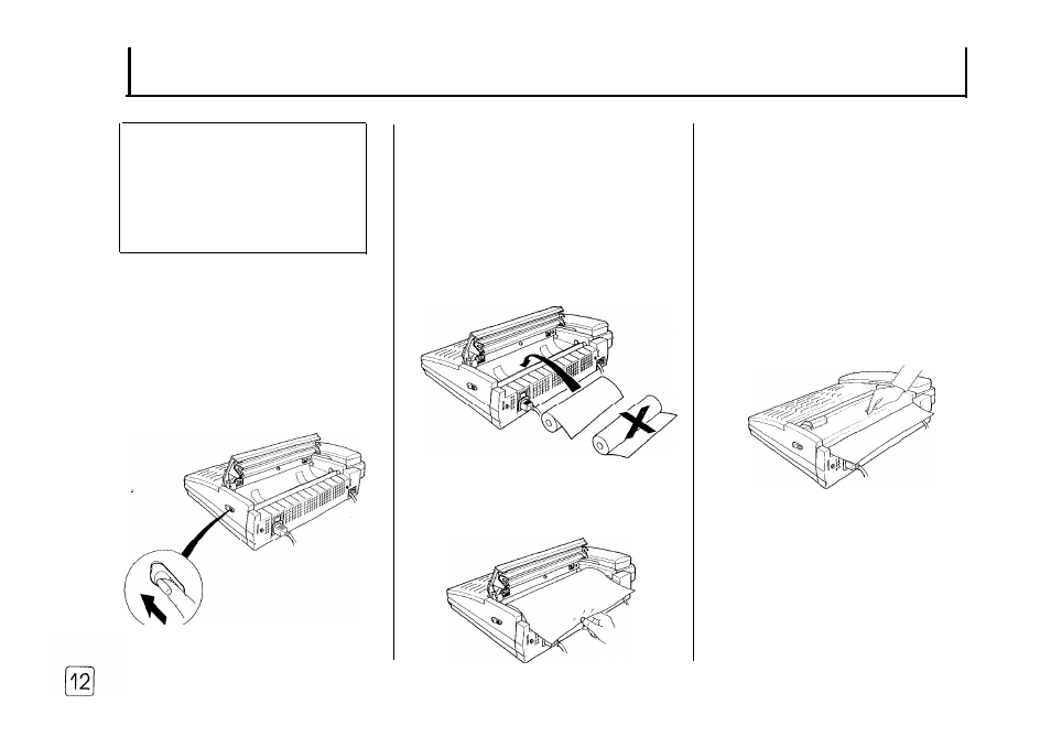 Loading fax paper | Samsung FX 505 User Manual | Page 14 / 52