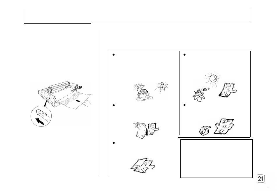 Clearing paper jams, Fax paper storage | Samsung FX 505 User Manual | Page 23 / 52