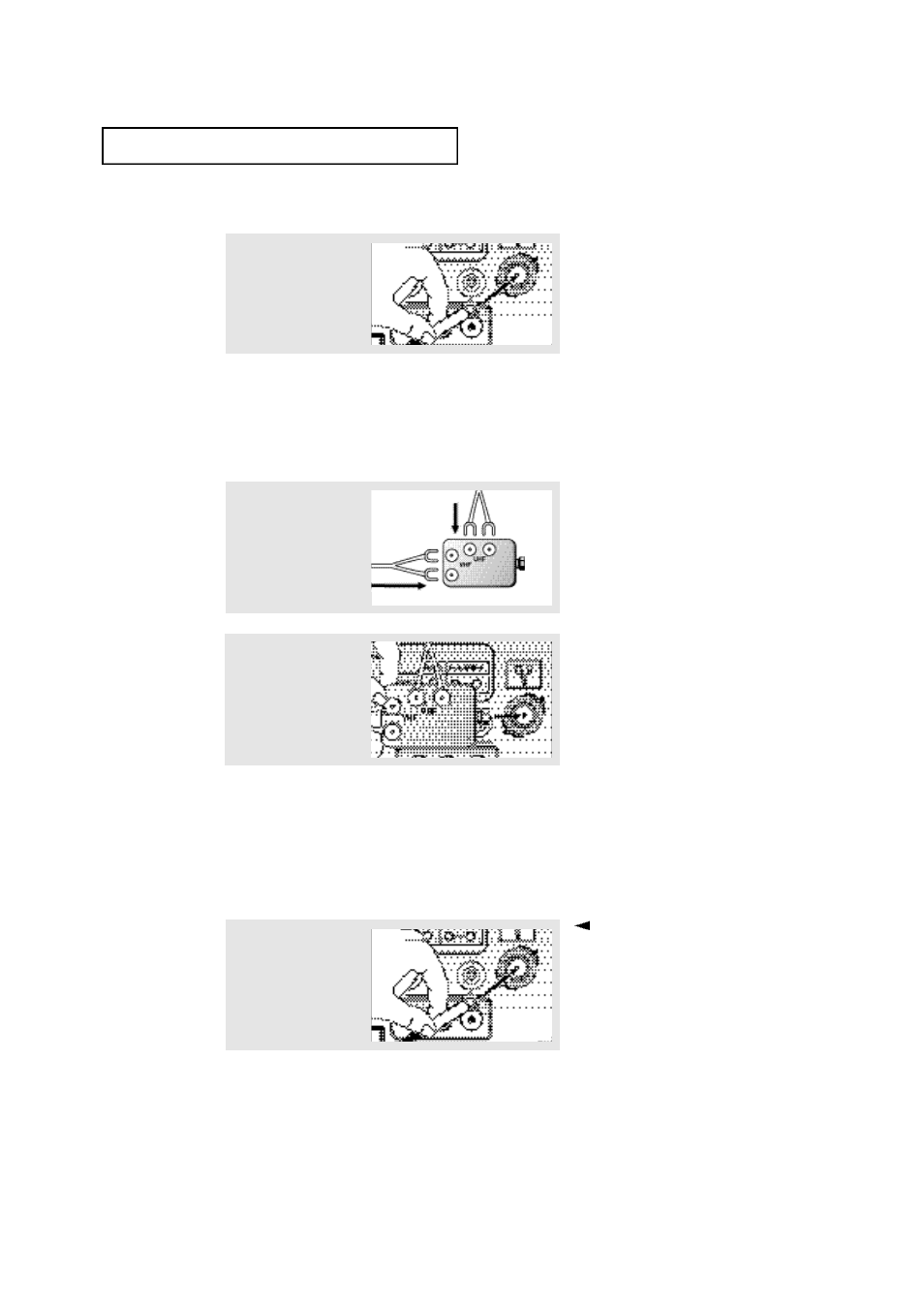Antennas with 75-ohm round leads, Separate vhf and uhf antennas, Connecting cable tv | Cable without a cable box | Samsung TXP1430F User Manual | Page 15 / 49