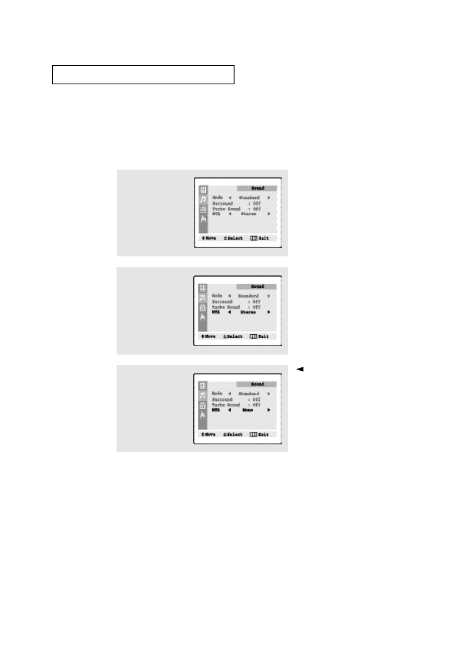 Sound features, Choosing a multi-channel sound (mts) soundtrack | Samsung TXP1430F User Manual | Page 40 / 49