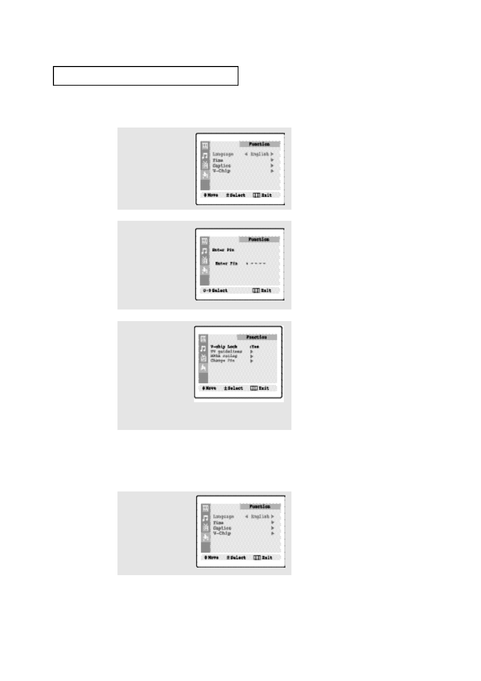 How to enable/disable the v- c h i p | Samsung TXP1430F User Manual | Page 44 / 49