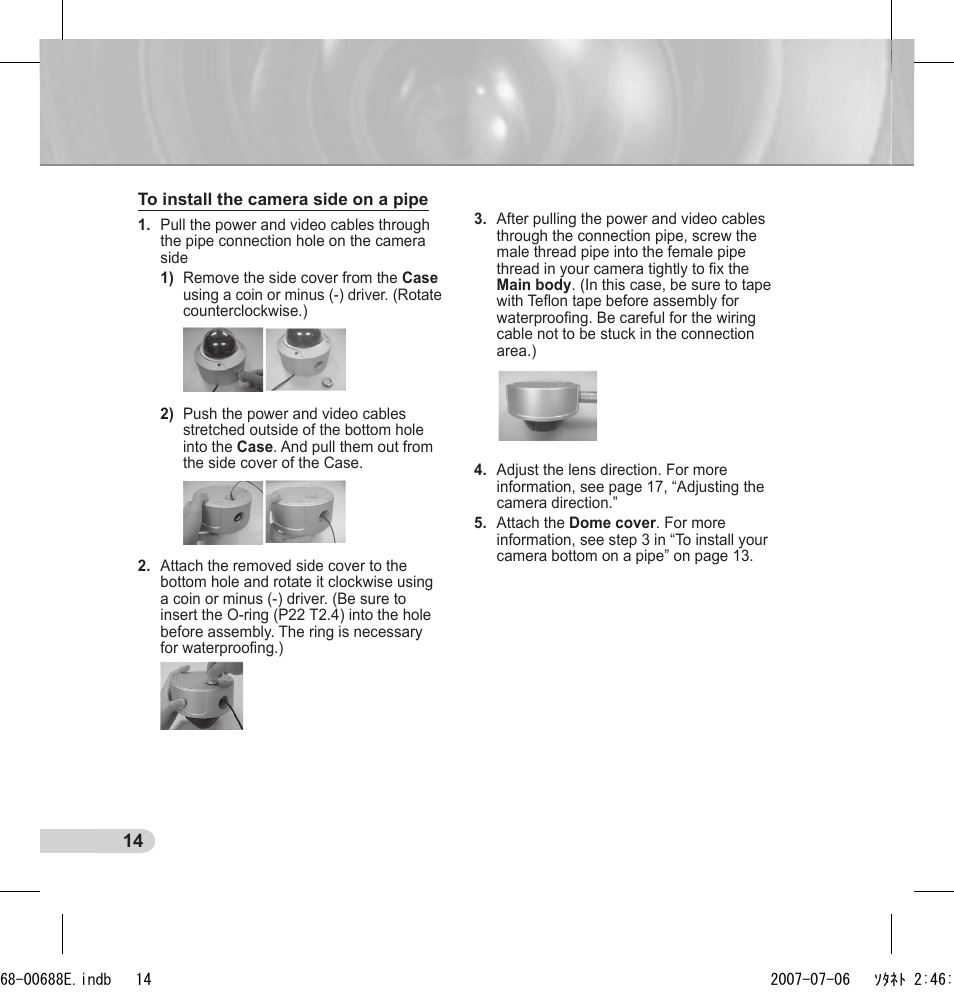 Samsung SCC-B5394 User Manual | Page 14 / 131