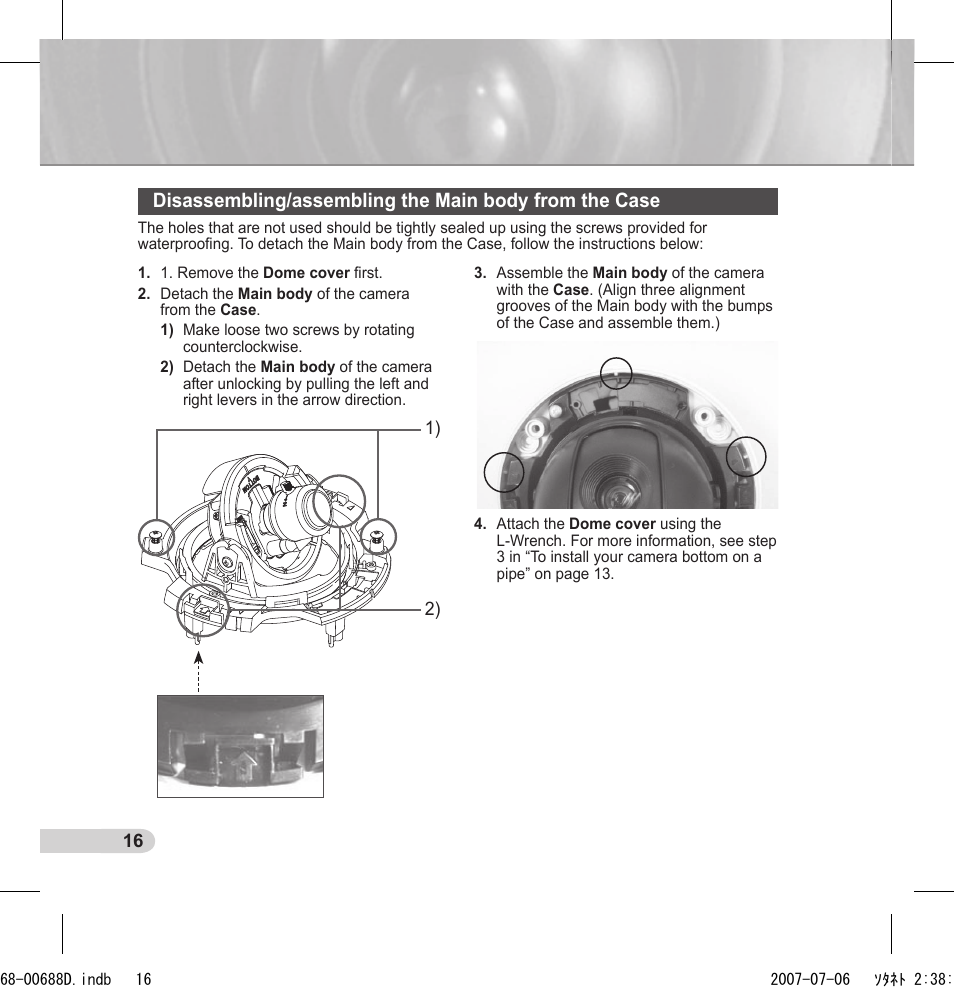 Samsung SCC-B5394 User Manual | Page 16 / 131