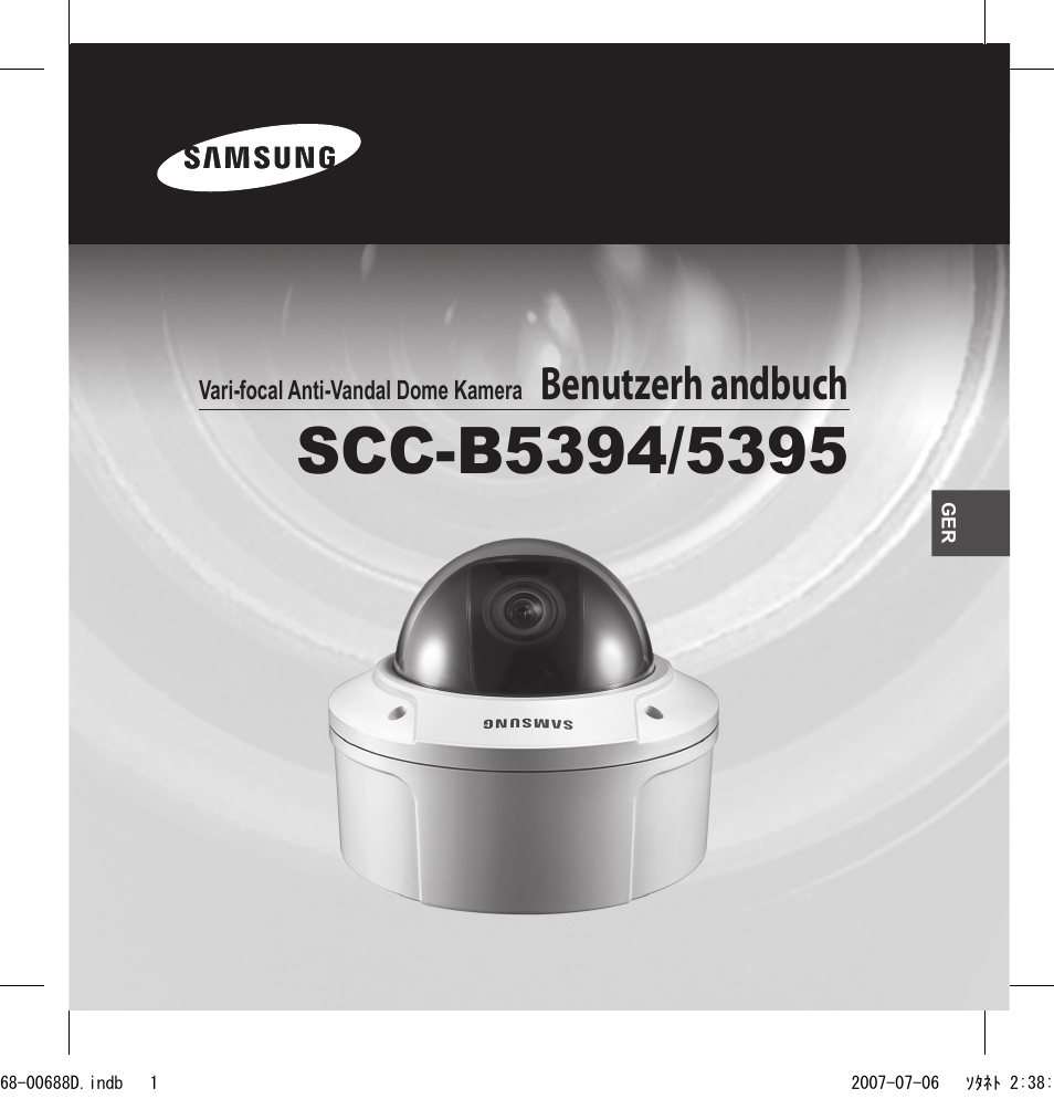 Benutzerh andbuch | Samsung SCC-B5394 User Manual | Page 23 / 131
