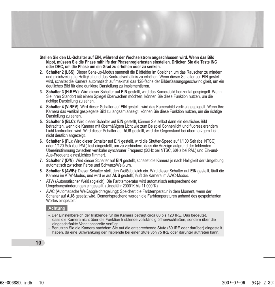 Samsung SCC-B5394 User Manual | Page 32 / 131