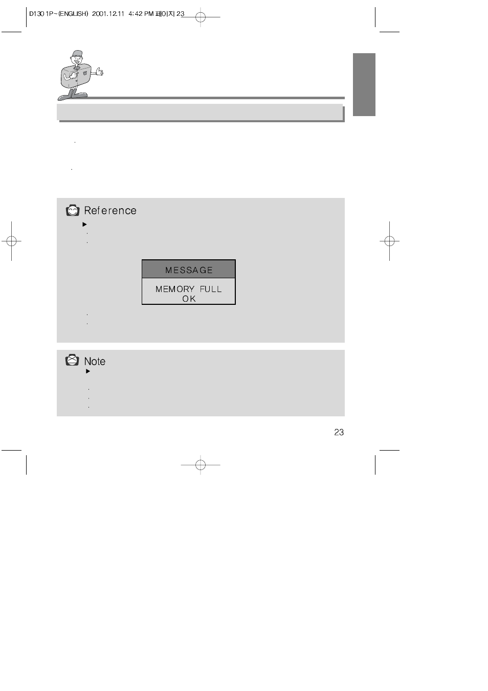 Camera working mode | Samsung 130 User Manual | Page 23 / 81