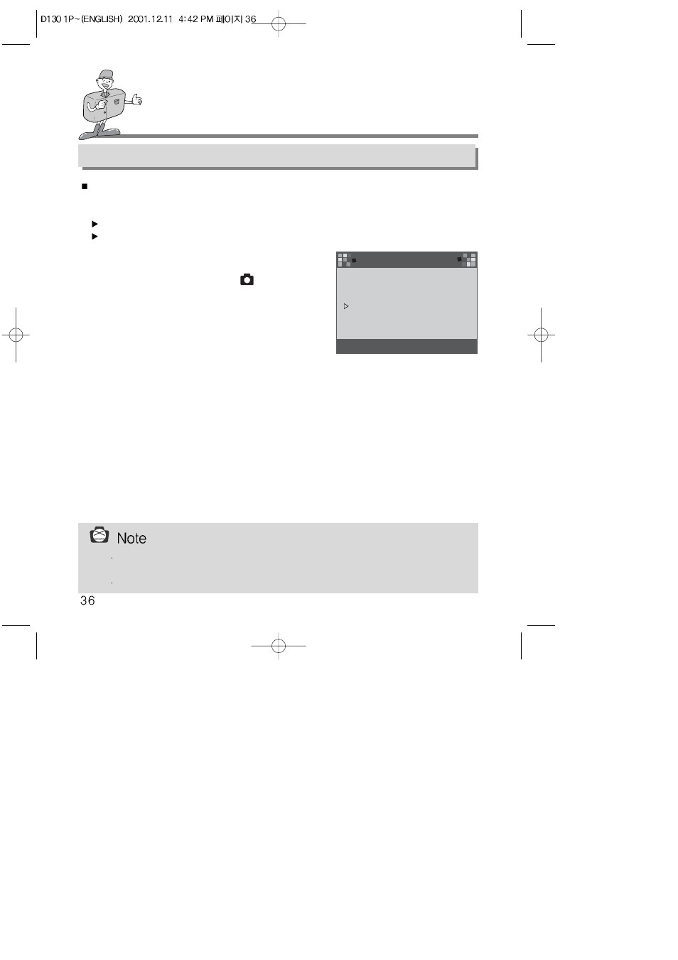 Setting up the function | Samsung 130 User Manual | Page 36 / 81