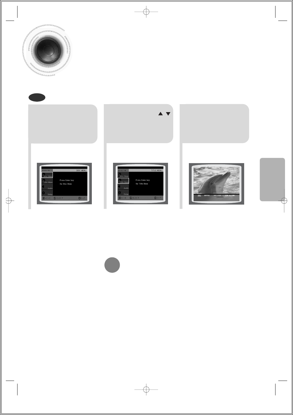 Using the title menu | Samsung 20051111115925328 User Manual | Page 45 / 90