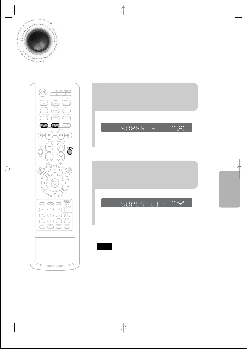 Super 5.1, 72 super 5.1 | Samsung 20051111115925328 User Manual | Page 73 / 90