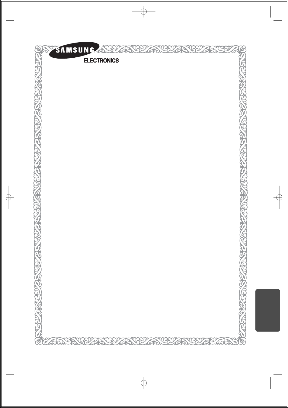 Warranty, Samsung limited warranty | Samsung 20051111115925328 User Manual | Page 89 / 90
