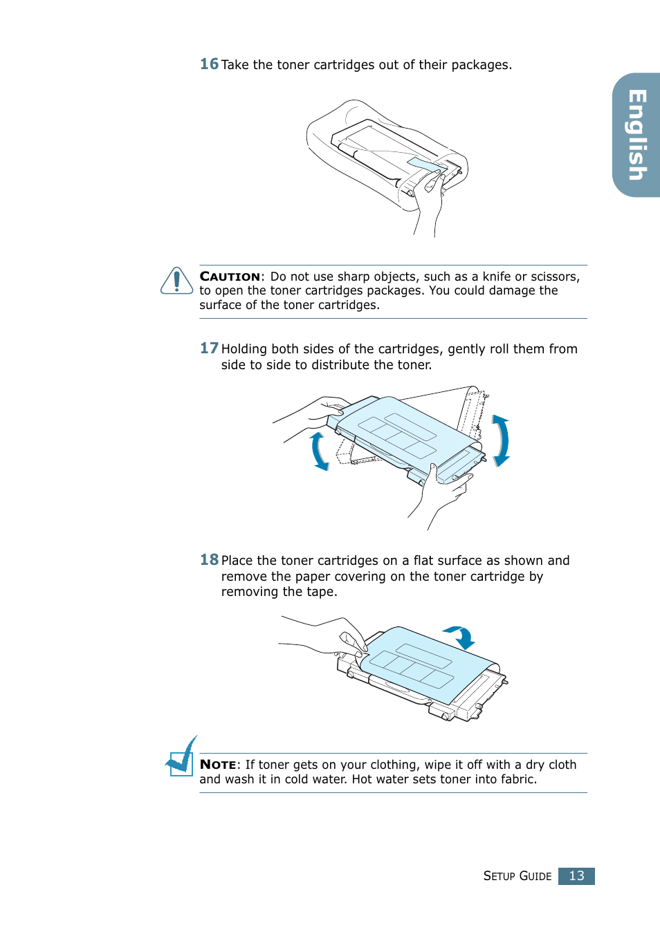 English | Samsung CLP-550N User Manual | Page 13 / 33