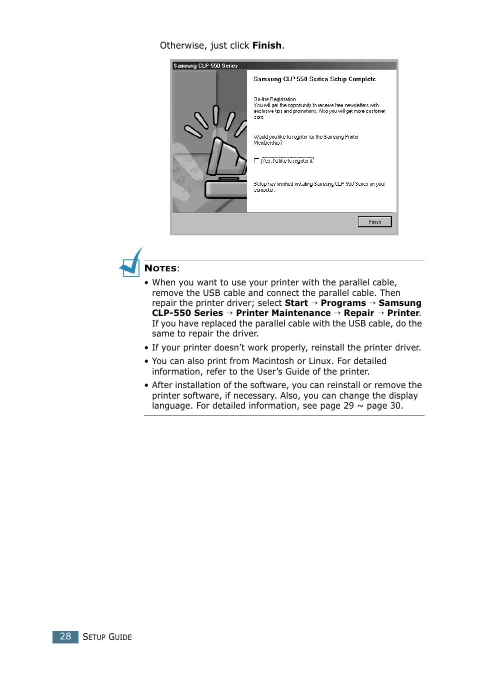 Samsung CLP-550N User Manual | Page 28 / 33