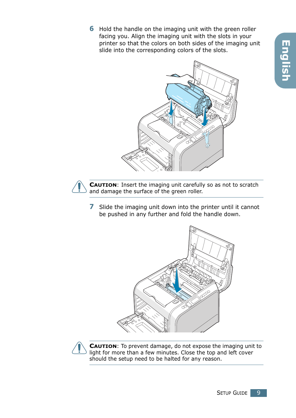 English | Samsung CLP-550N User Manual | Page 9 / 33