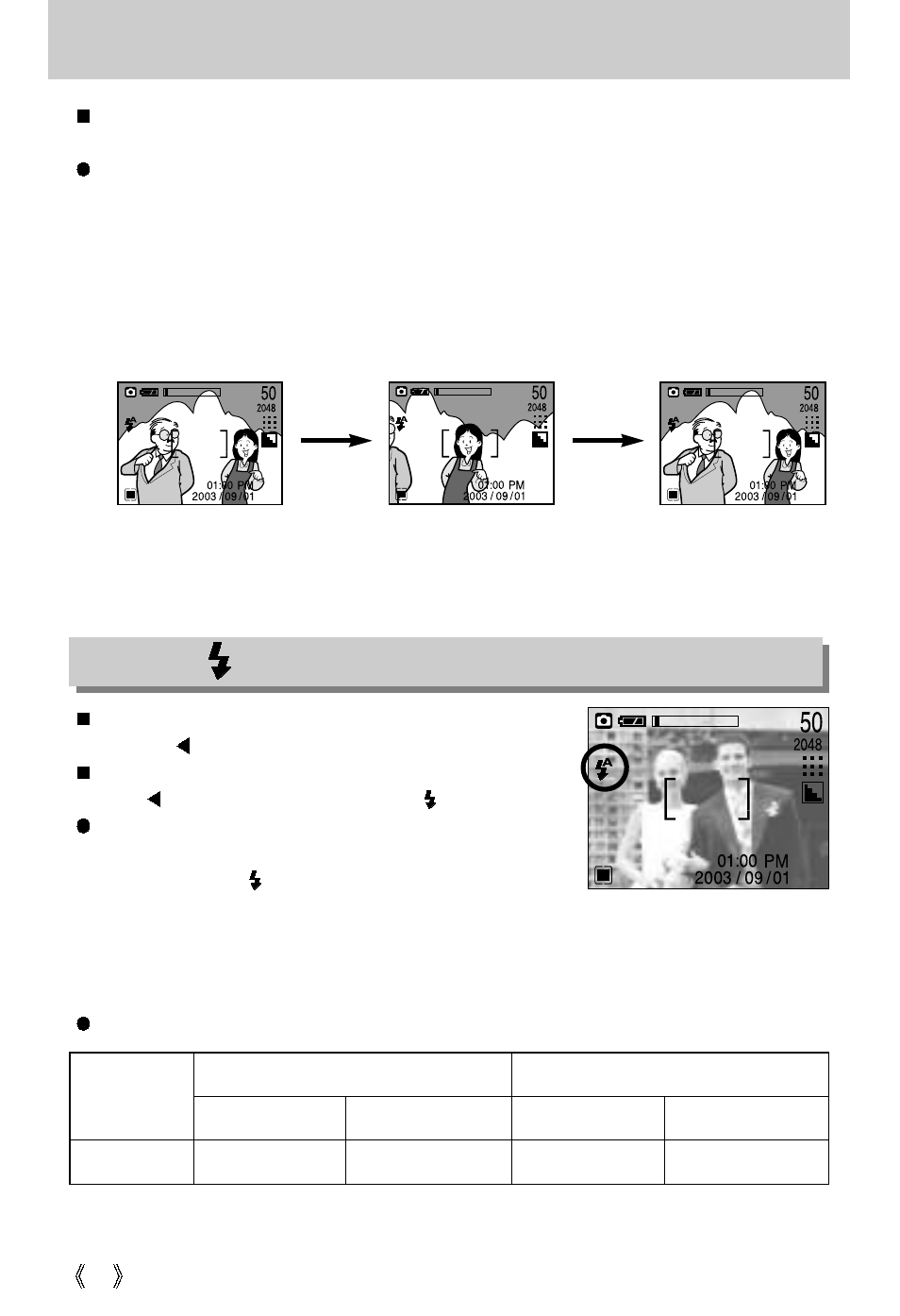 Focus lock, Flash( ) / left button | Samsung Digimax U-CA 3 User Manual | Page 28 / 128