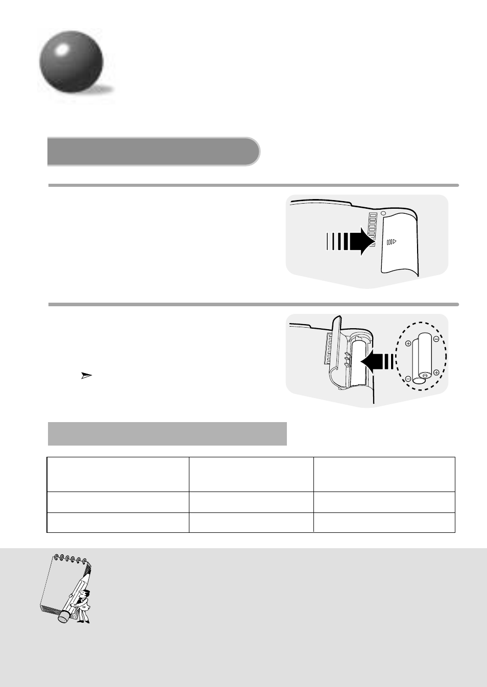 Preparation before using your unit, Using a standard battery | Samsung MCD-MP67 User Manual | Page 12 / 27