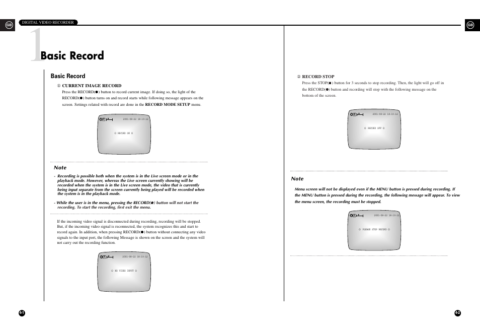 Basic record | Samsung SHR-3010 User Manual | Page 32 / 45