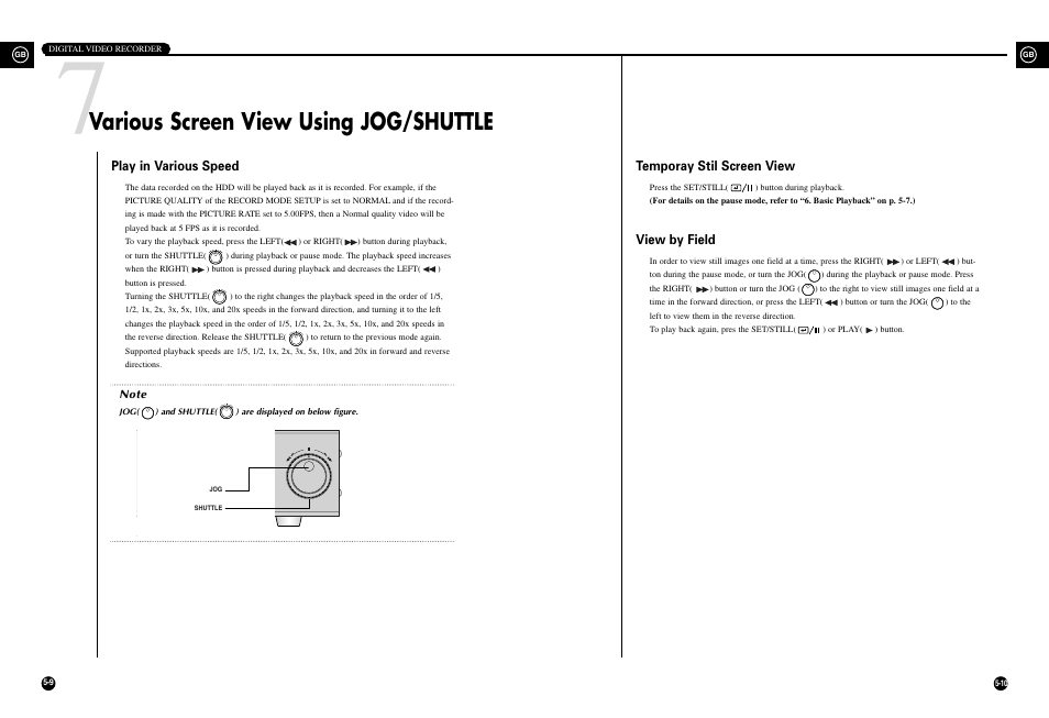 Various screen view using jog/shuttle | Samsung SHR-3010 User Manual | Page 39 / 45