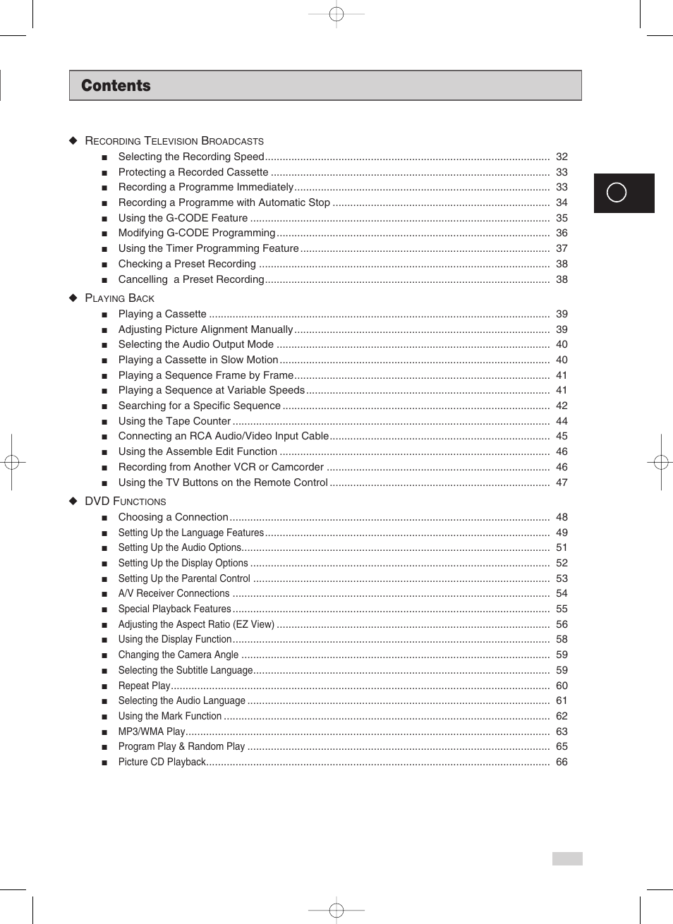 Samsung V70 User Manual | Page 3 / 71