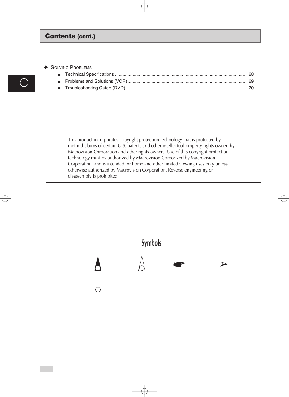 Samsung V70 User Manual | Page 4 / 71