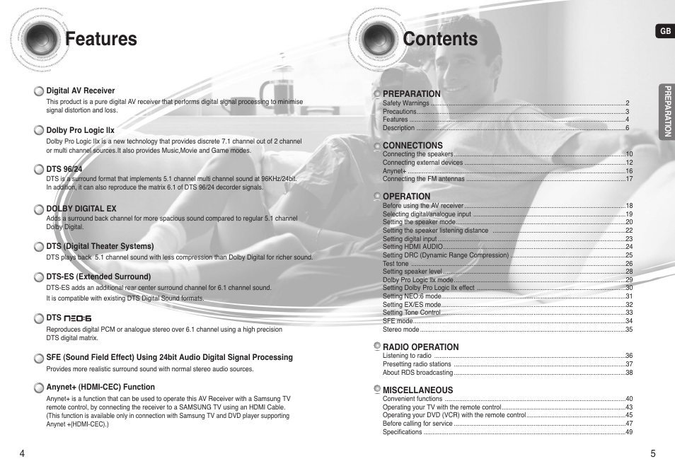 Samsung AV-R720 User Manual | Page 3 / 25